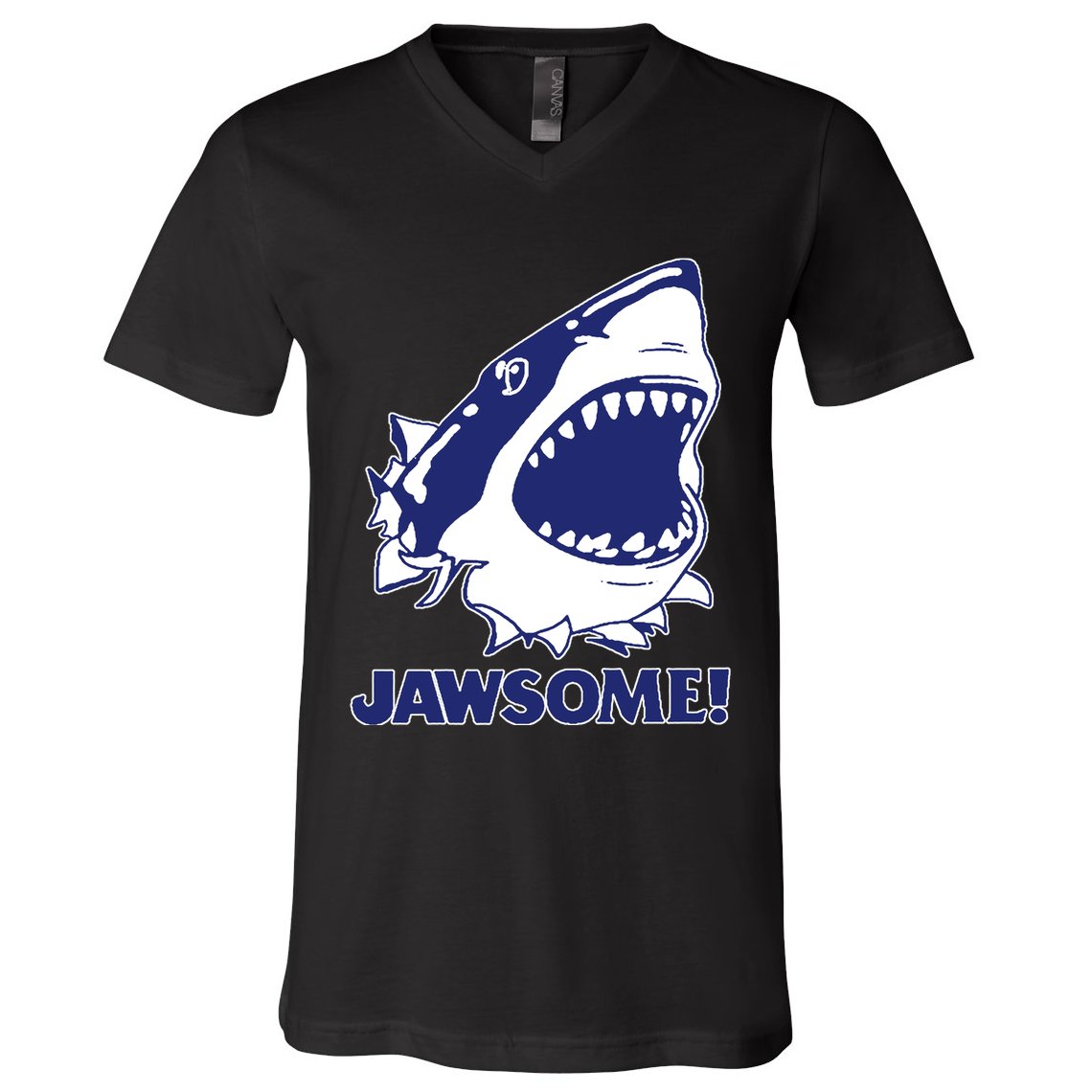 Jawsome Jaws Shark V-Neck T-Shirt