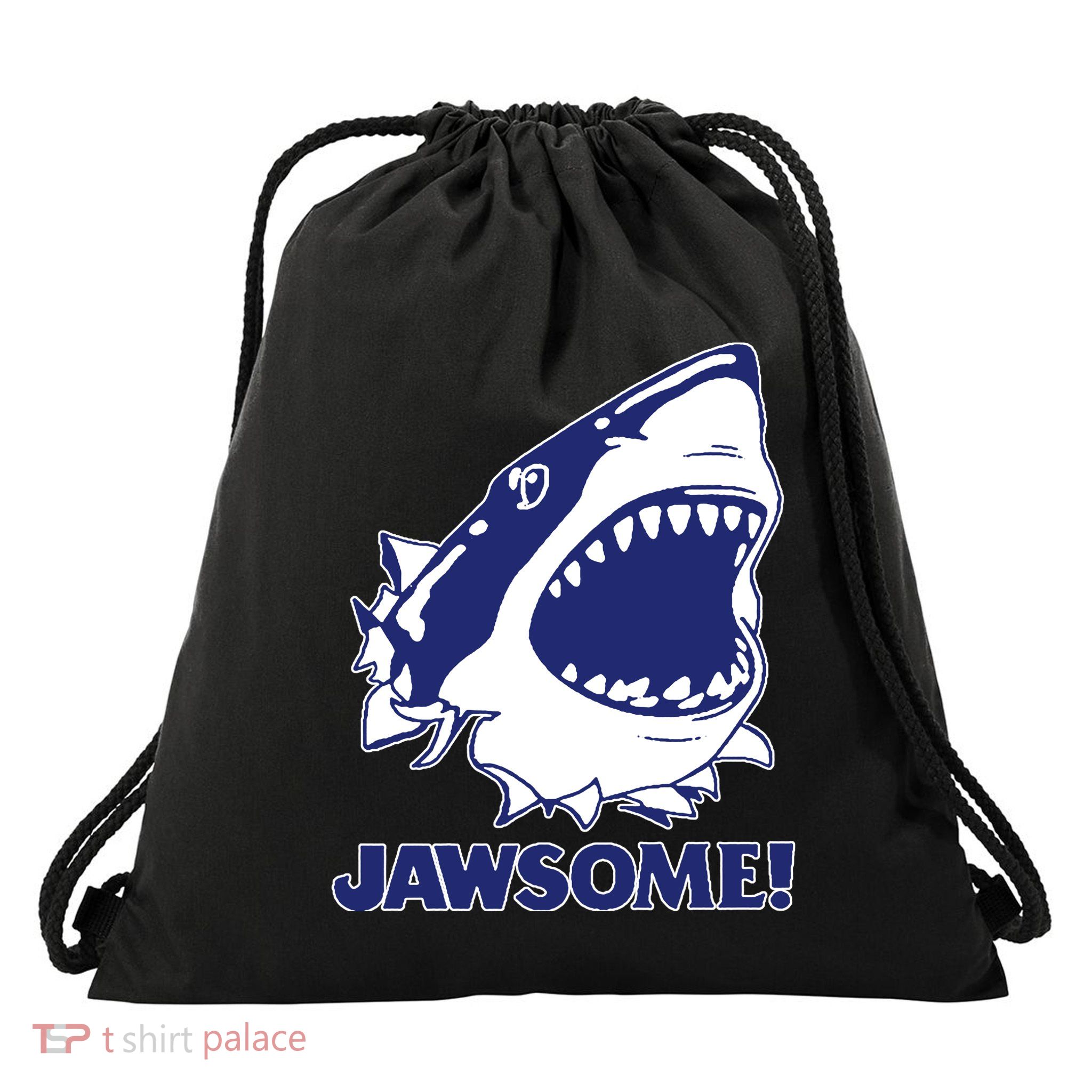 Jawsome Jaws Shark Drawstring Bag