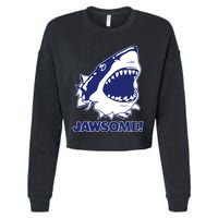 Jawsome Jaws Shark Cropped Pullover Crew