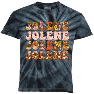 Jolene Jolly Song Leopard Floral Kids Tie-Dye T-Shirt