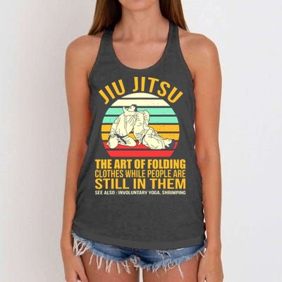 Jiu Jitsu Shirts Art Of Folding Clothes BJJ MMA Jujitsu Women's Knotted Racerback Tank