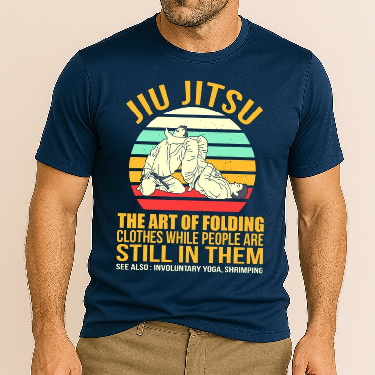 Jiu Jitsu Shirts Art Of Folding Clothes BJJ MMA Jujitsu Cooling Performance Crew T-Shirt