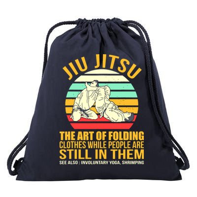Jiu Jitsu Shirts Art Of Folding Clothes BJJ MMA Jujitsu Drawstring Bag