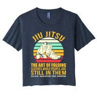 Jiu Jitsu Shirts Art Of Folding Clothes BJJ MMA Jujitsu Women's Crop Top Tee