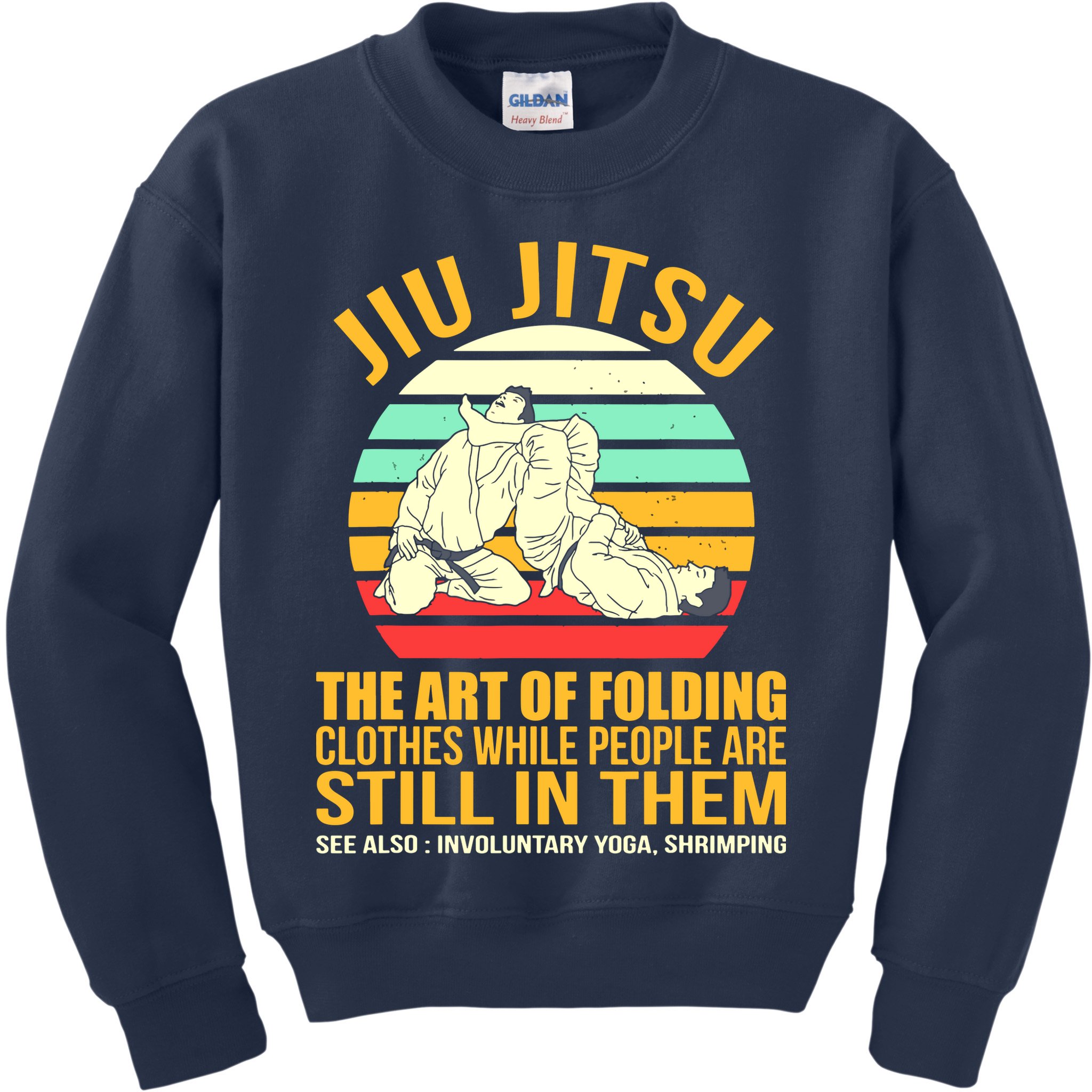Jiu Jitsu Shirts Art Of Folding Clothes BJJ MMA Jujitsu Kids Sweatshirt