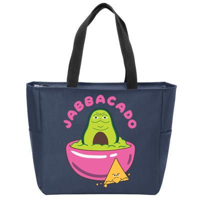 Jabbacado Jabba The Hutt Guacamole Zip Tote Bag