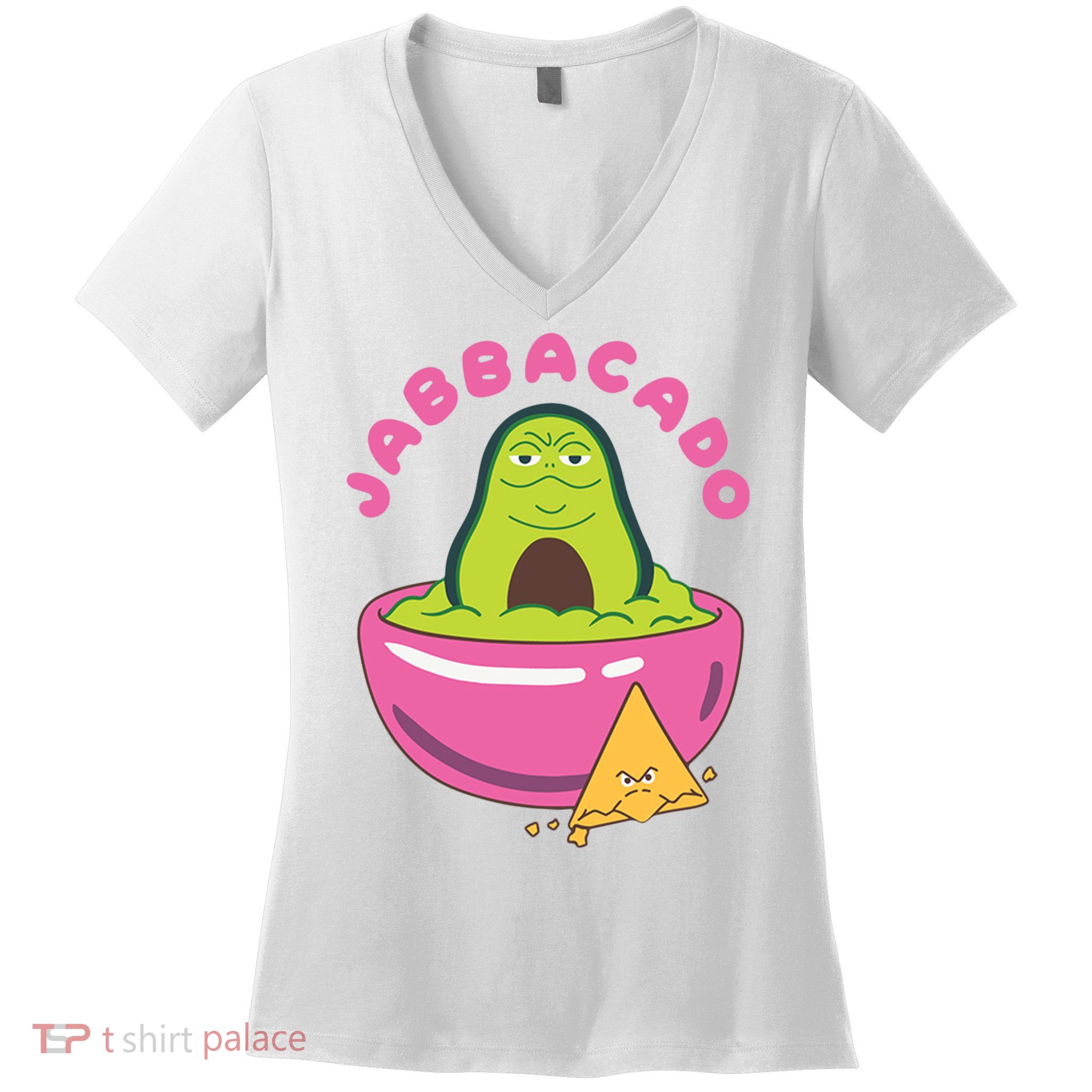 Jabbacado Jabba The Hutt Guacamole Women's V-Neck T-Shirt