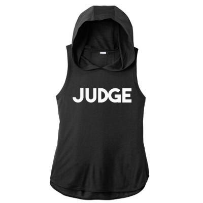 Judge Ladies PosiCharge Tri-Blend Wicking Draft Hoodie Tank