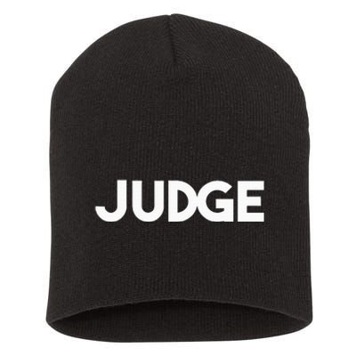 Judge Short Acrylic Beanie