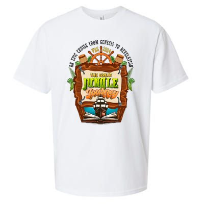 Jungle Journey Vbs 2024 Vacation Bible School Summer Camp Sueded Cloud Jersey T-Shirt