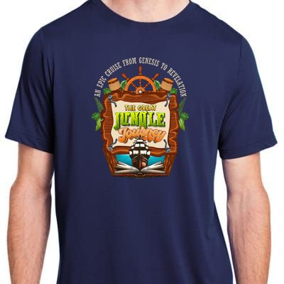 Jungle Journey Vbs 2024 Vacation Bible School Summer Camp Adult ChromaSoft Performance T-Shirt