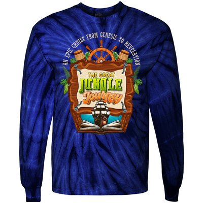 Jungle Journey Vbs 2024 Vacation Bible School Summer Camp Tie-Dye Long Sleeve Shirt