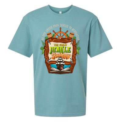 Jungle Journey Vbs 2024 Vacation Bible School Summer Camp Sueded Cloud Jersey T-Shirt