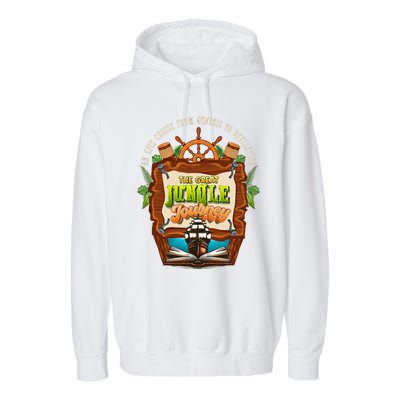 Jungle Journey Vbs 2024 Vacation Bible School Summer Camp Garment-Dyed Fleece Hoodie