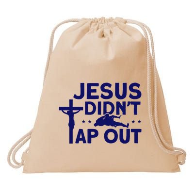 Jiu Jitsu Vintage Jesus DidnT Tap Out Drawstring Bag