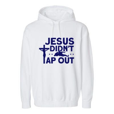 Jiu Jitsu Vintage Jesus DidnT Tap Out Garment-Dyed Fleece Hoodie