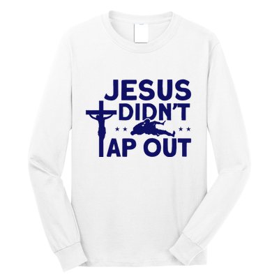 Jiu Jitsu Vintage Jesus DidnT Tap Out Long Sleeve Shirt