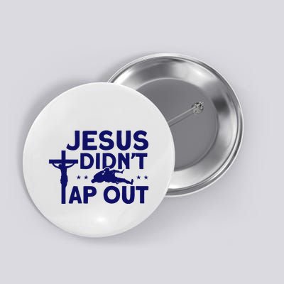 Jiu Jitsu Vintage Jesus DidnT Tap Out Button