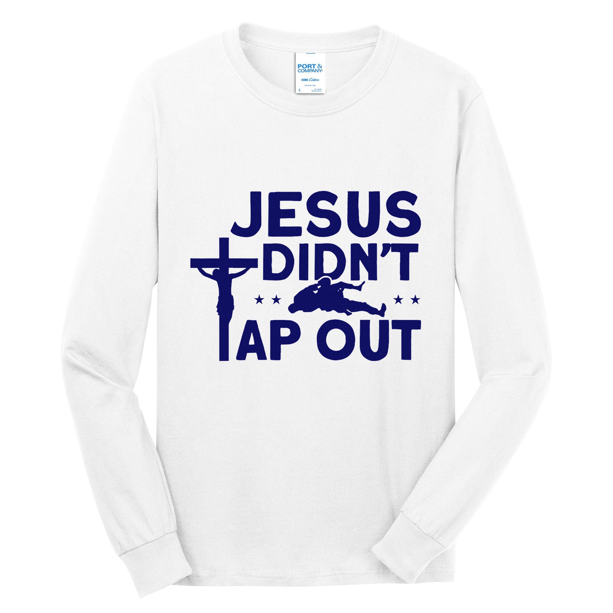 Jiu Jitsu Vintage Jesus DidnT Tap Out Tall Long Sleeve T-Shirt