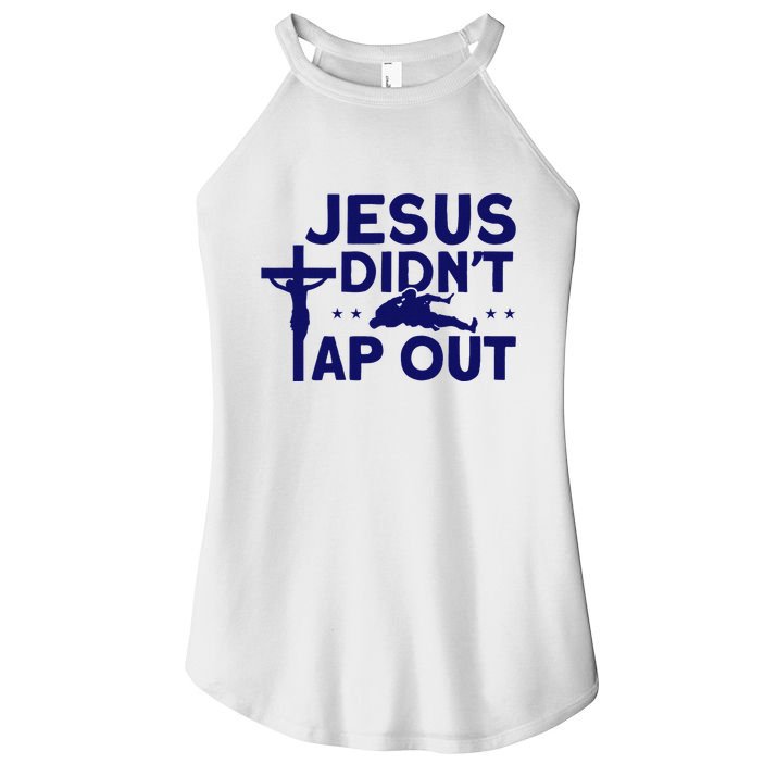 Jiu Jitsu Vintage Jesus DidnT Tap Out Women's Perfect Tri Rocker Tank