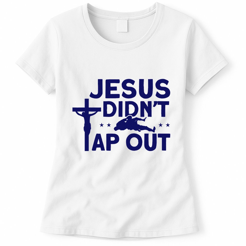 Jiu Jitsu Vintage Jesus DidnT Tap Out Womens T-Shirt