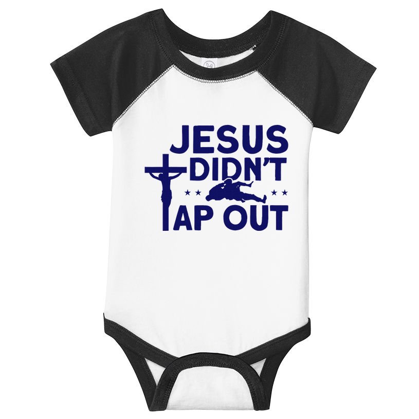 Jiu Jitsu Vintage Jesus DidnT Tap Out Infant Baby Jersey Bodysuit