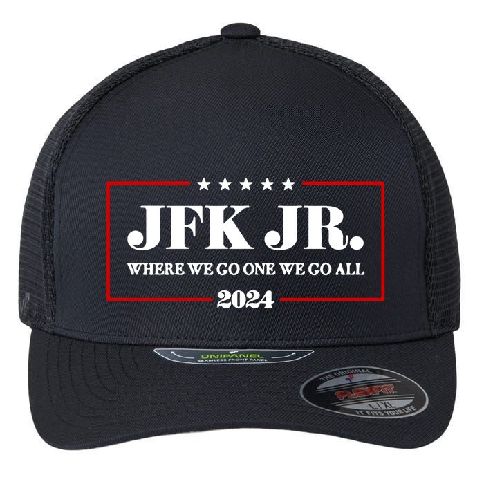 Jfk Jr Where We Go One We Go All 2024 Flexfit Unipanel Trucker Cap
