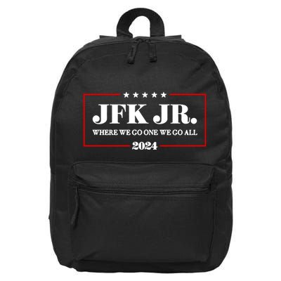 Jfk Jr Where We Go One We Go All 2024 16 in Basic Backpack
