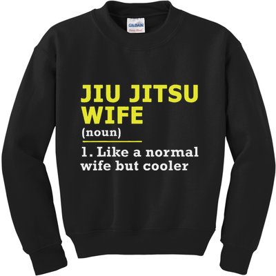 Jiu Jitsu Wife Definition Kids Sweatshirt