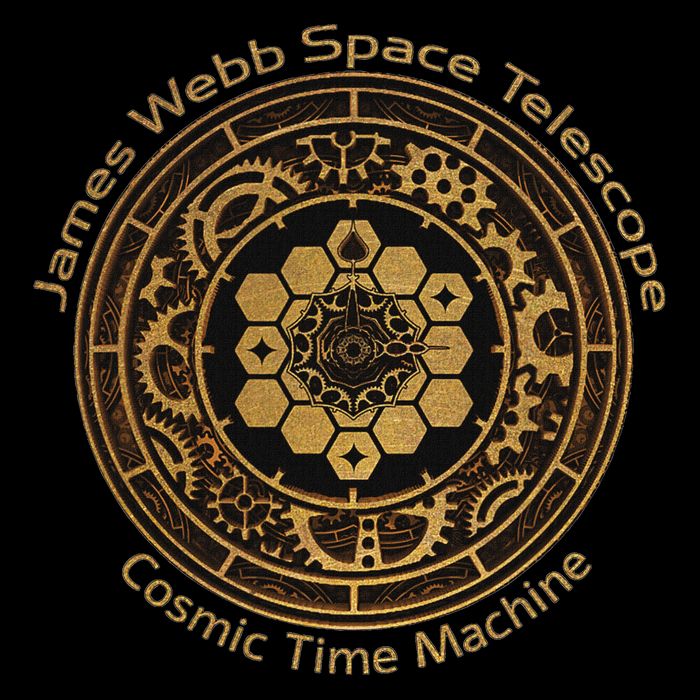 Jwst James Webb Space Telescope Cosmic Time Machine Flat Bill Trucker Hat