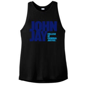 John Ja Y College Of Criminal Justice Bloodhounds Ladies PosiCharge Tri-Blend Wicking Tank