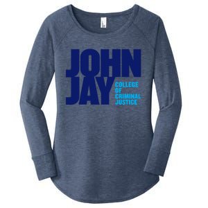 John Ja Y College Of Criminal Justice Bloodhounds Women's Perfect Tri Tunic Long Sleeve Shirt