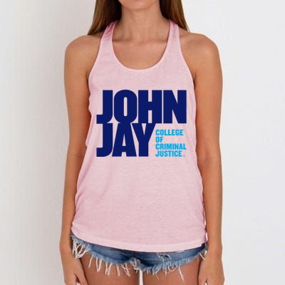 John Ja Y College Of Criminal Justice Bloodhounds Women's Knotted Racerback Tank