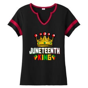 Juneteenth King Afro African Black History Month Meaningful Gift Ladies Halftime Notch Neck Tee