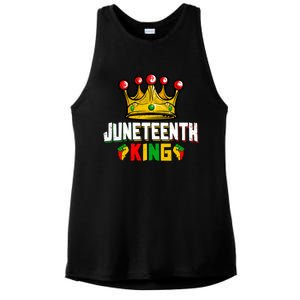 Juneteenth King Afro African Black History Month Meaningful Gift Ladies PosiCharge Tri-Blend Wicking Tank