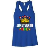 Juneteenth King Afro African Black History Month Meaningful Gift Women's Racerback Tank