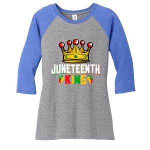 Juneteenth King Afro African Black History Month Meaningful Gift Women's Tri-Blend 3/4-Sleeve Raglan Shirt