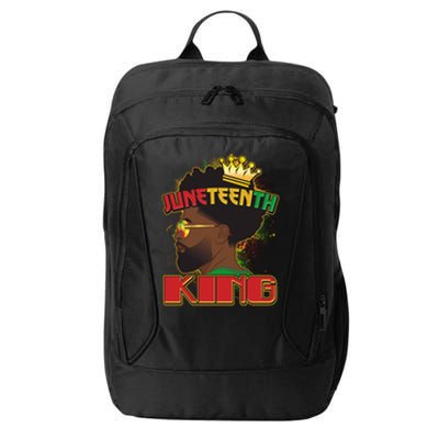 Juneteenth King Black African American Man Afro City Backpack