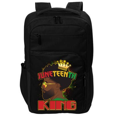 Juneteenth King Black African American Man Afro Impact Tech Backpack