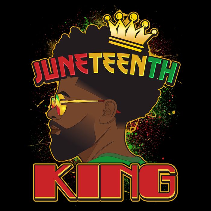 Juneteenth King Black African American Man Afro Baby Bodysuit