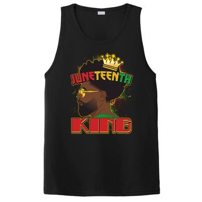 Juneteenth King Black African American Man Afro PosiCharge Competitor Tank