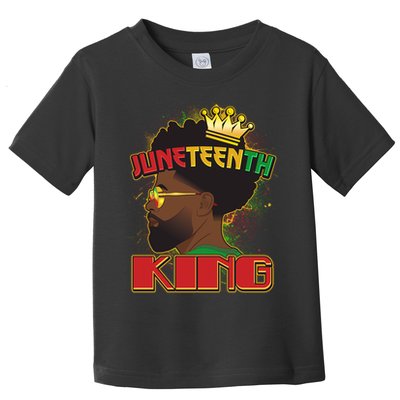 Juneteenth King Black African American Man Afro Toddler T-Shirt