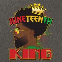 Juneteenth King Black African American Man Afro Cotton Canvas Backpack
