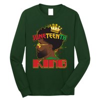 Juneteenth King Black African American Man Afro Long Sleeve Shirt