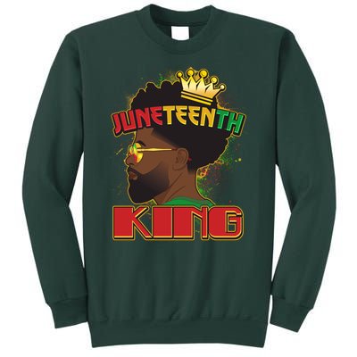 Juneteenth King Black African American Man Afro Sweatshirt