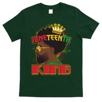 Juneteenth King Black African American Man Afro T-Shirt