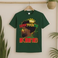 Juneteenth King Black African American Man Afro T-Shirt