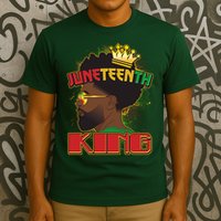 Juneteenth King Black African American Man Afro T-Shirt