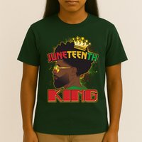 Juneteenth King Black African American Man Afro T-Shirt