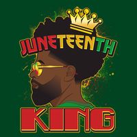 Juneteenth King Black African American Man Afro T-Shirt